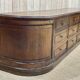 Long low oak countertop with 12 drawers - early XXth