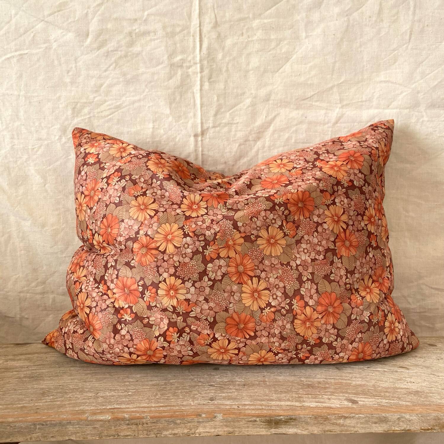 Vintage floral cushion