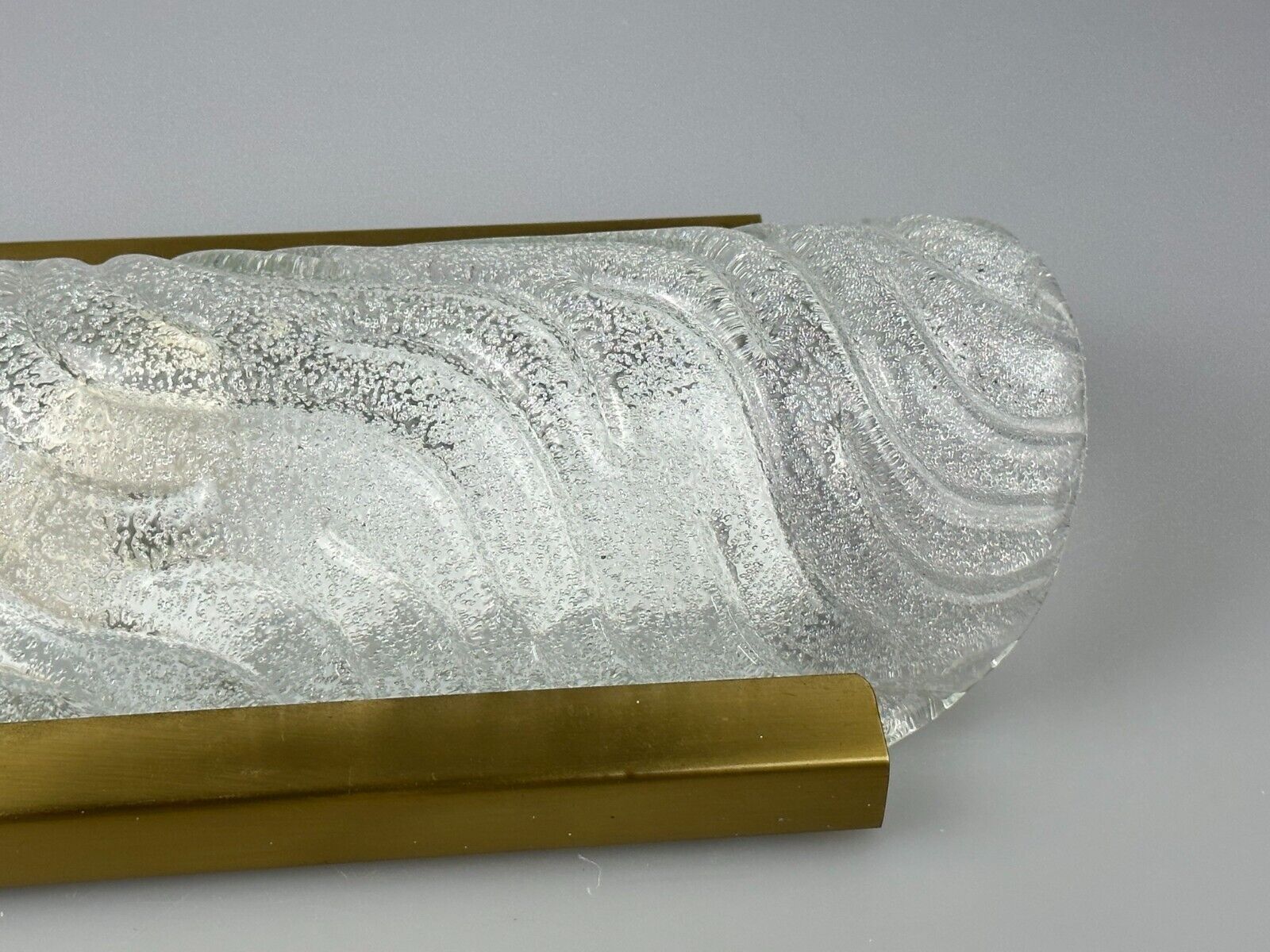 60s 70s wall lamp Fischer Leuchten Germany Wall Sconce Ice Glass Design