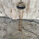 Vintage Golden Metal Stand Ashtray + Magazine Holder France
