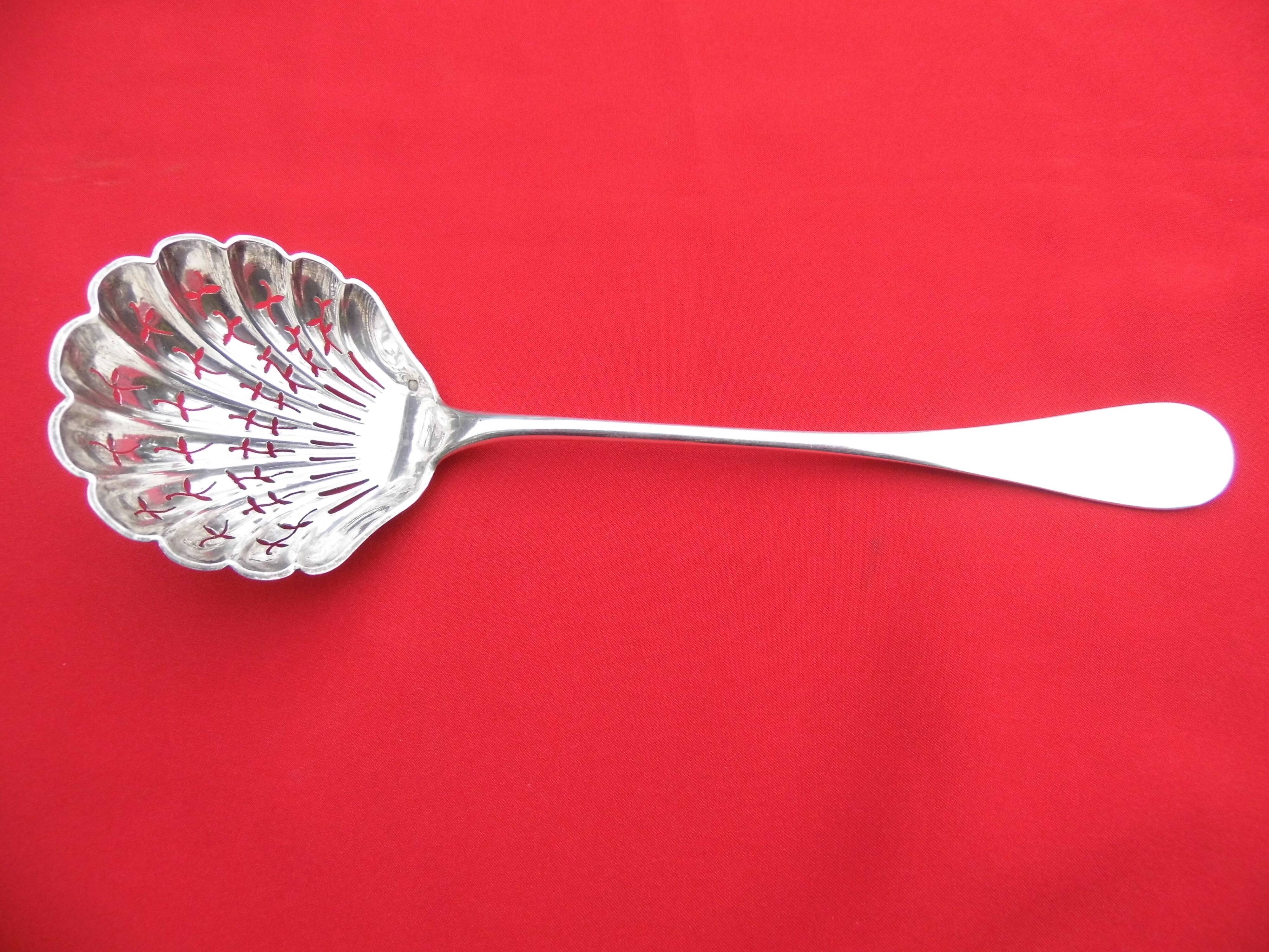 Spoon, spoon to sprinkle, sprinkler, sugar spoon, nineteenth century solid silver
