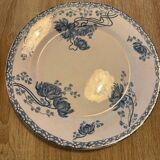 6 antique plates Royat – Sarreguemines