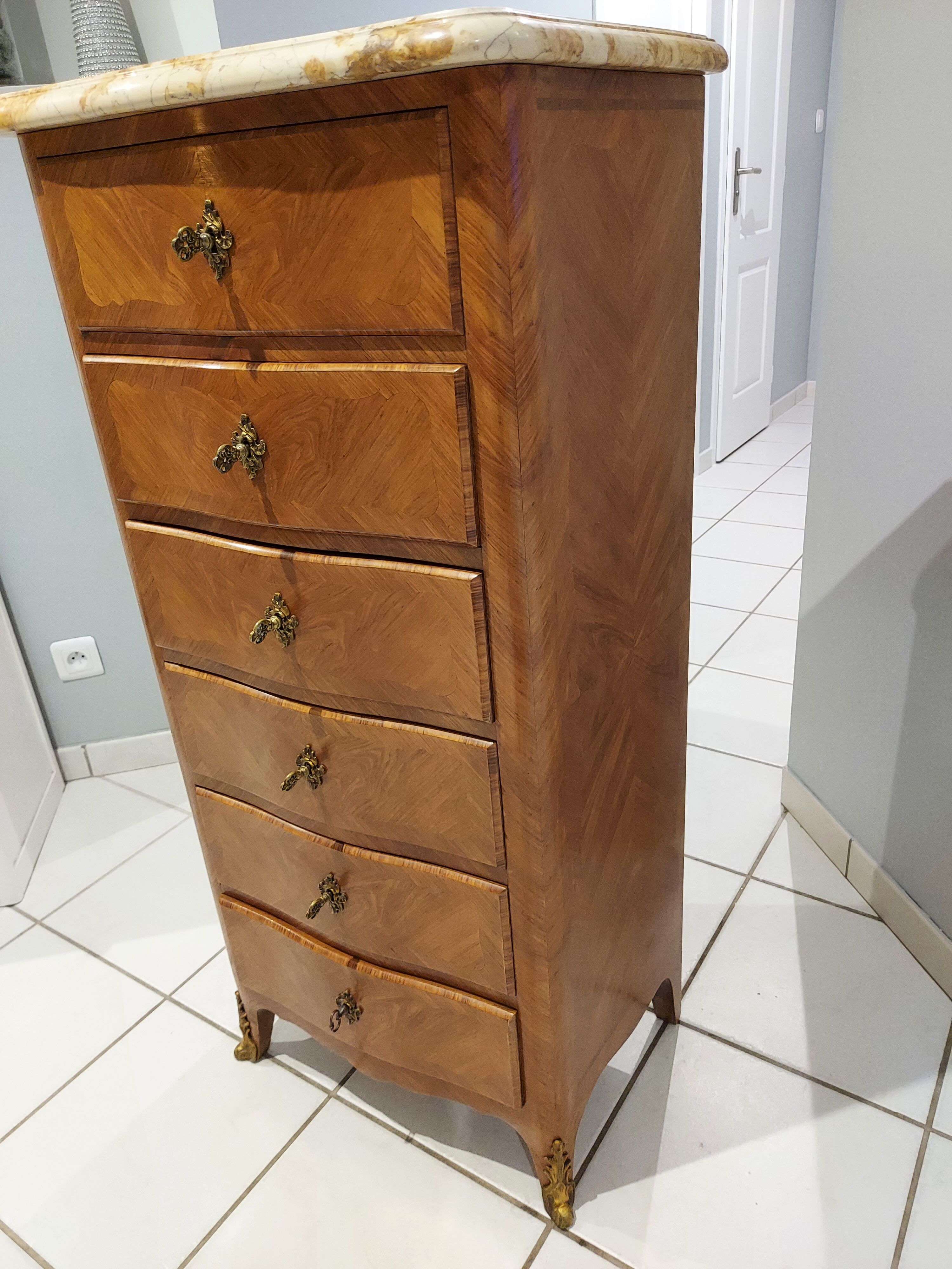 Weekly Louis XV rosewood mid XXeme