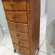 Semainier Louis XV en bois de rose milieu XXeme