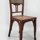 Chaises Art Nouveau en bois courbé