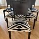 6 chaises artelano vintage - tissu pierre frey