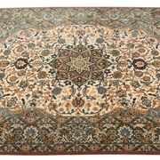 Traditional persian area handwoven wool carpet 274x366cm
