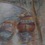 Paris watercolor print "Bernadette Voz"