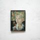 Vintage painting portrait on paper
