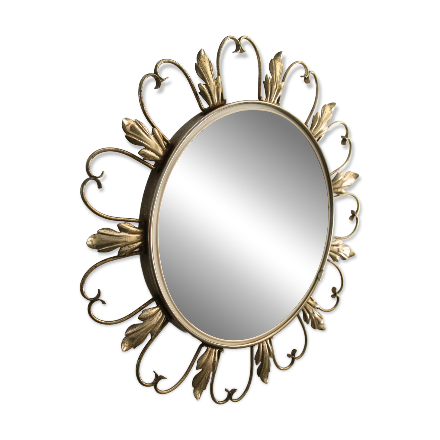 Vintage convex sun mirror Deknudt