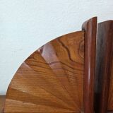 Art Deco wooden bookends