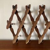 Folding wall coat rack XIXth