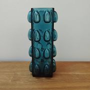Vintage blue bubble vase (1960-1970) designed by Whilhelm Braun-Feldweg