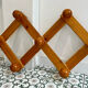Pine accordion coat rack
