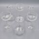 6 Vintage-Style Crystal Champagne Coupes, 1960s Style
