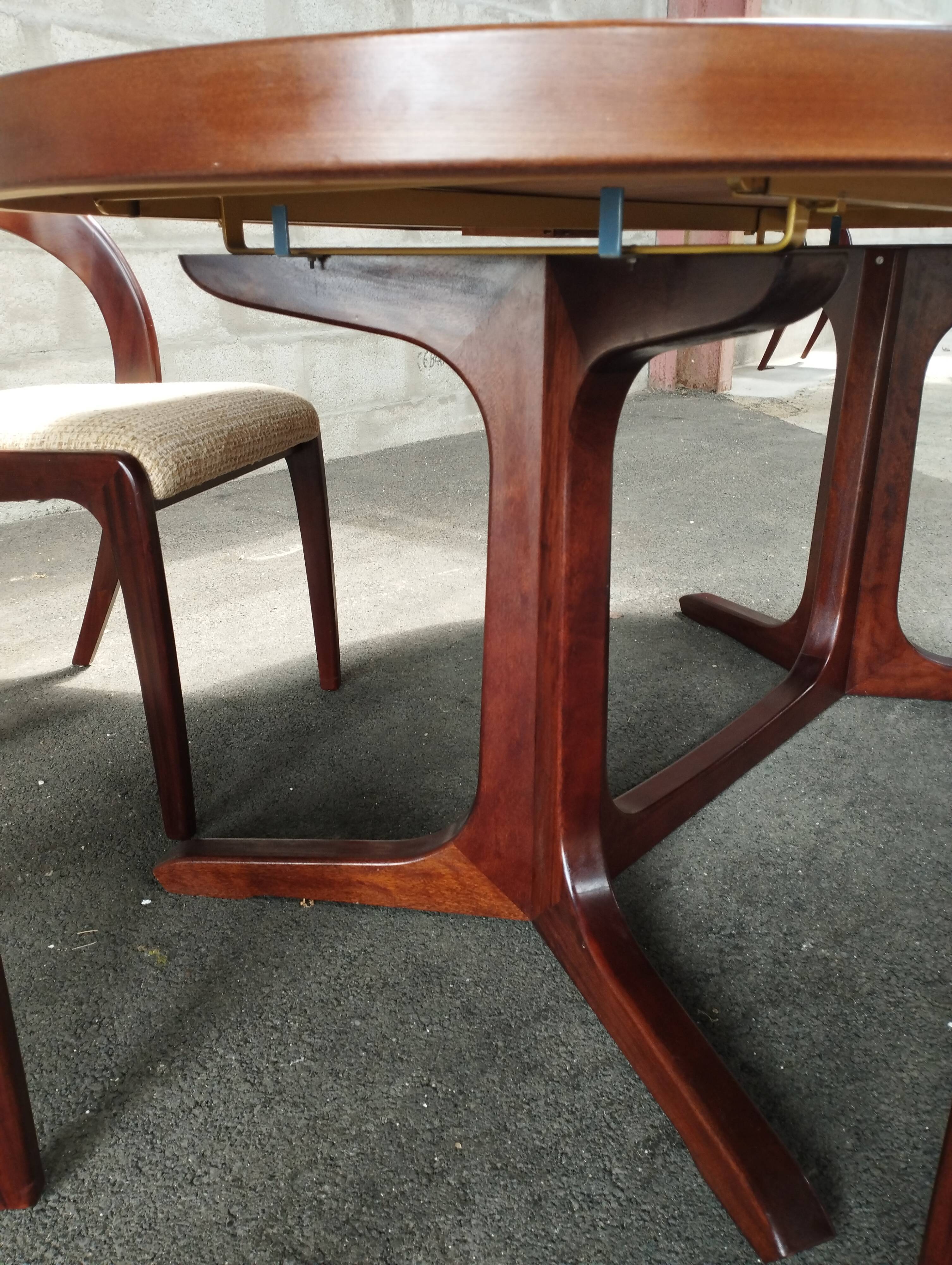 Vintage teak table and chairs set