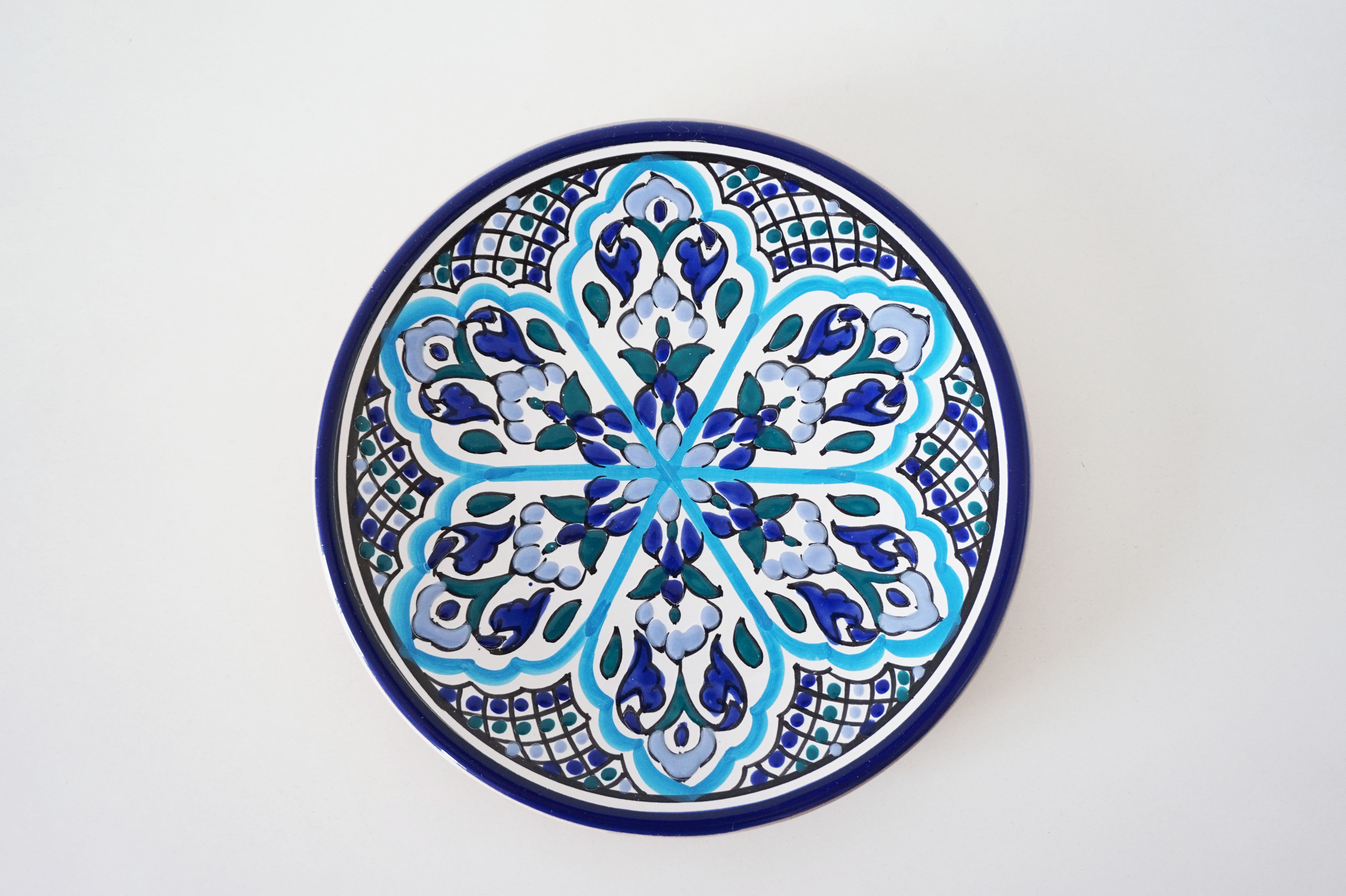 Spanish painted ceramic plate