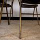 Lot de 4 chaises pliantes métal et skaï