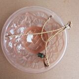 Ceiling light / Art Nouveau chandelier in pressed molded glass in working order - Degué