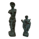 Bronze statuettes Venus de Milo and a Roman.