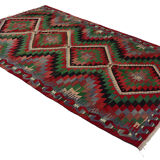Anatolian handmade kilim rug 330 cm x 192 cm