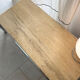 Table basse en métal chromé et travertin, 1970