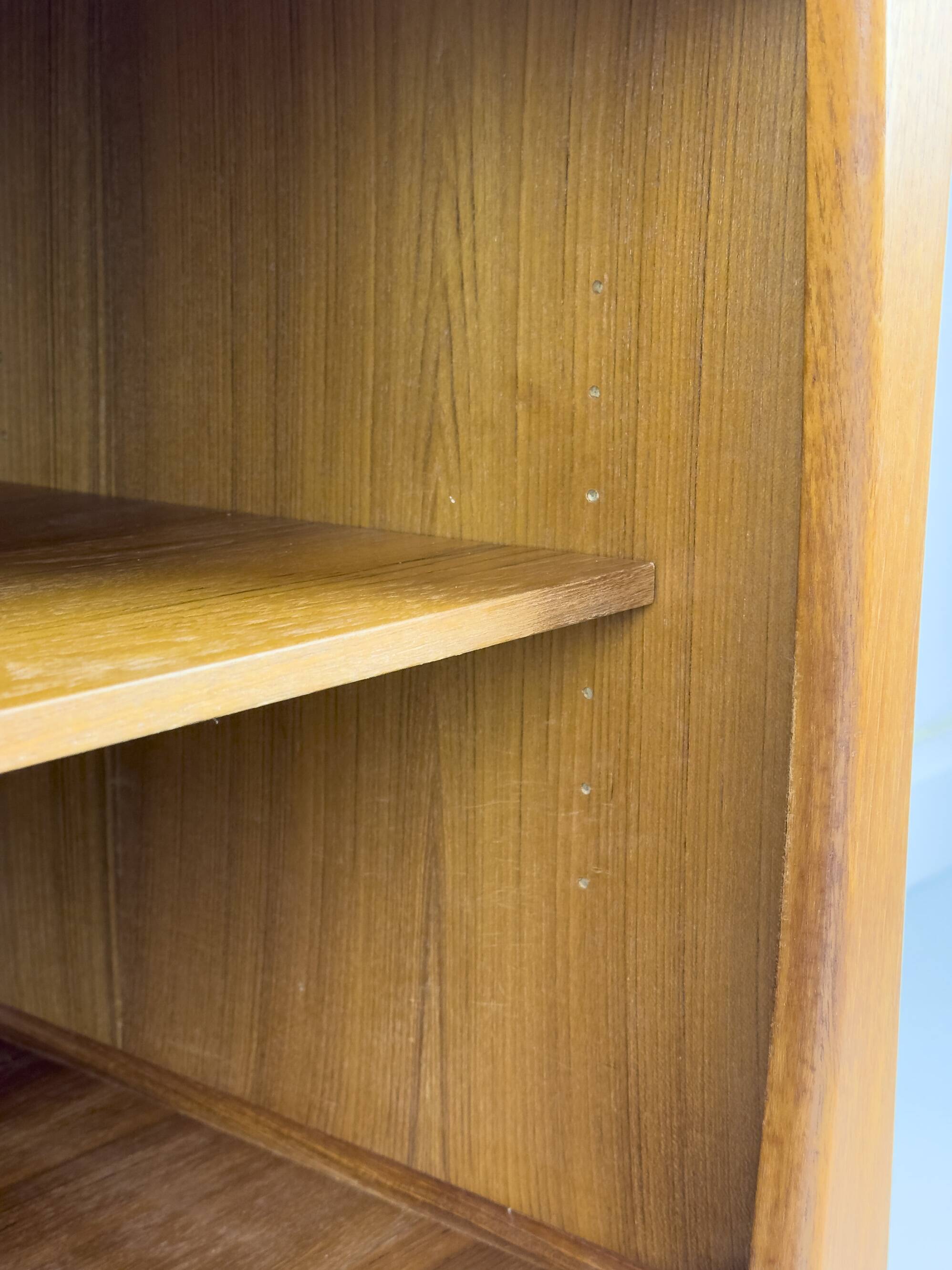 Vintage Teak Sideboard with Drawers and Sliding Doors, 1960s