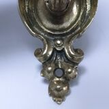 Gilt bronze wall light quality glass Holophane 1900