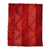 Tapis Kilim Anatolien Vintage Turc, Teintes de Rouge Vin Décor Boho