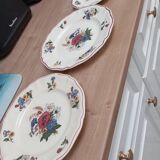 Three rustic plates Sarreguemines France