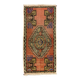 Small Vintage Turkish Rug 102x48 cm, Short Runner, Tribal, Shabby, Mini Carpet