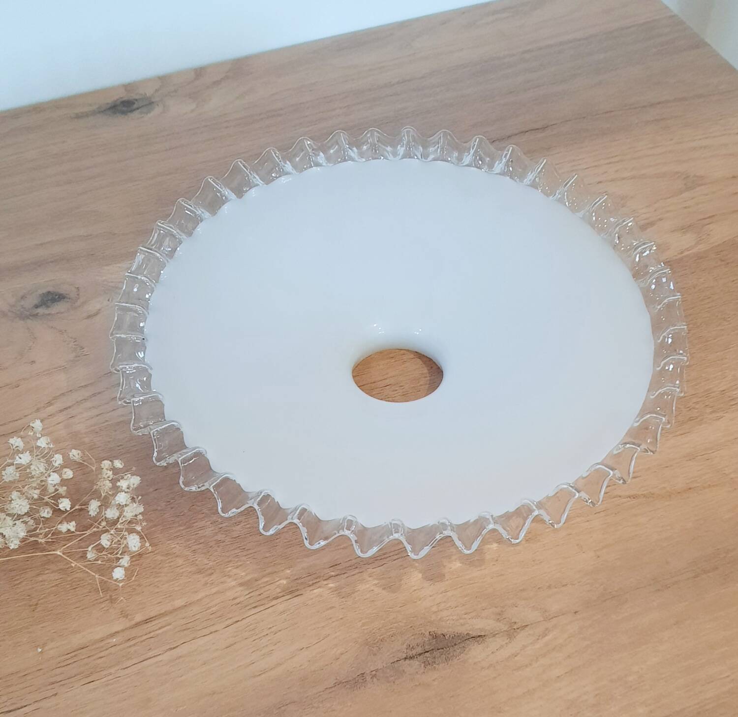 Abat jour opaline vintage