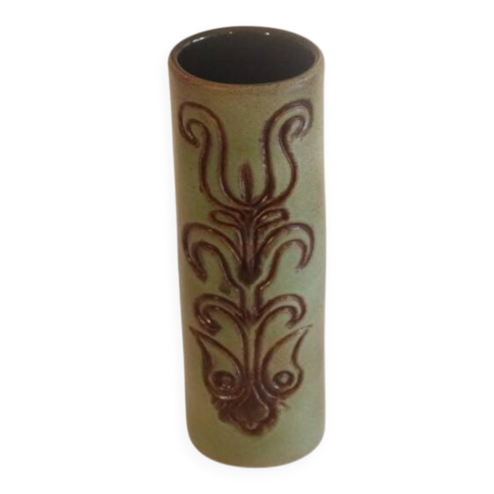 Ceramic roller vase by Jean Varoqueux, 1960