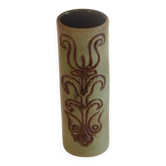 Vase rouleau en ceramique de jean varoqueux 1960