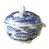 Lunéville earthenware soup tureen Model "English Style"