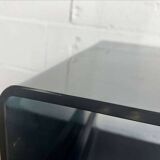 VINTAGE CURVED GLASS COFFEE TABLE / SIDE TABLE