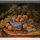 Peinture huile sur toile nature morte