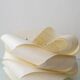 Modern Sculptural Table Lamp in Ceramic and Wood, Organic Style: "Cántaro Cloud" with Wings