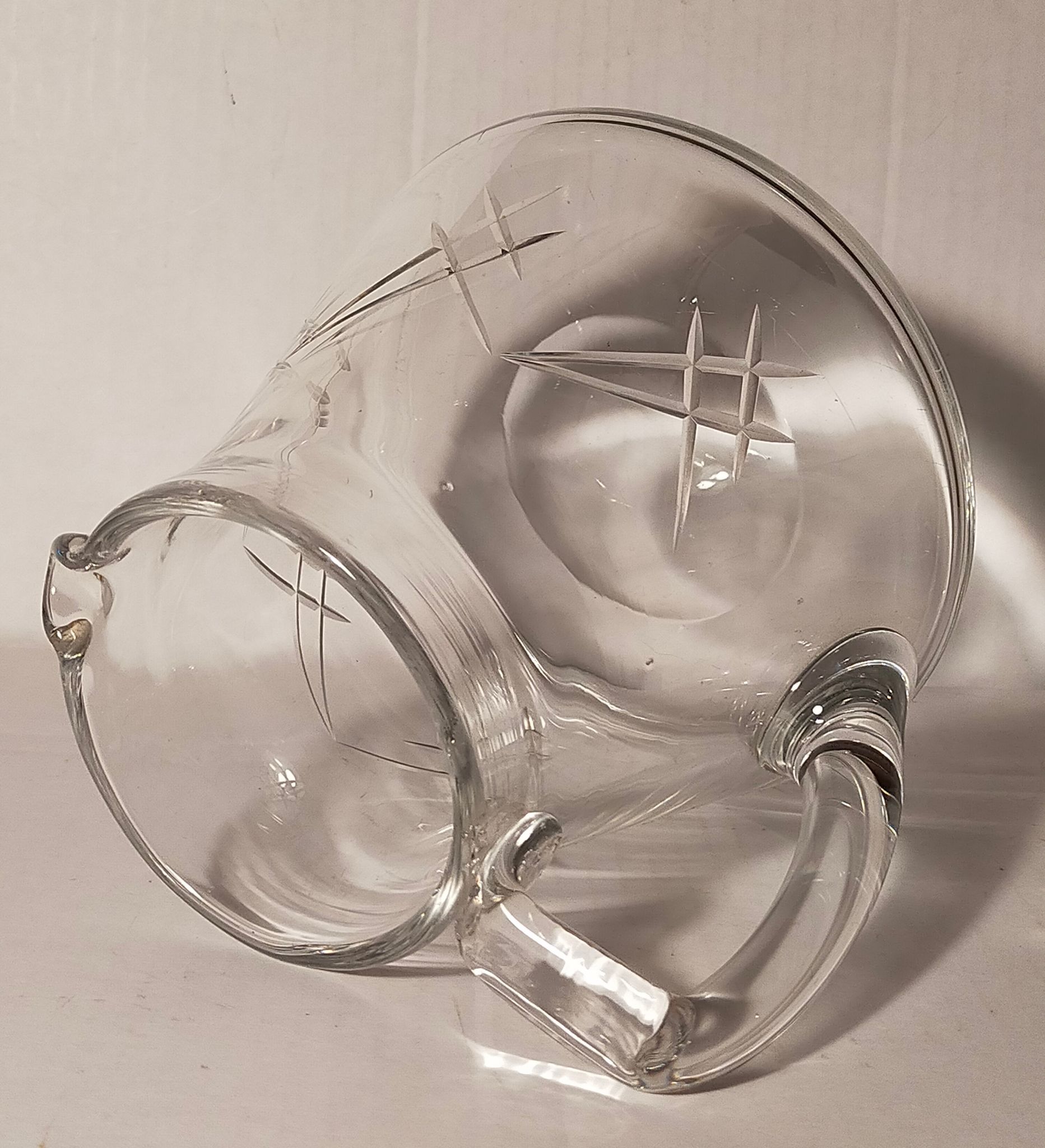 Crystal water pitcher early twentieth century