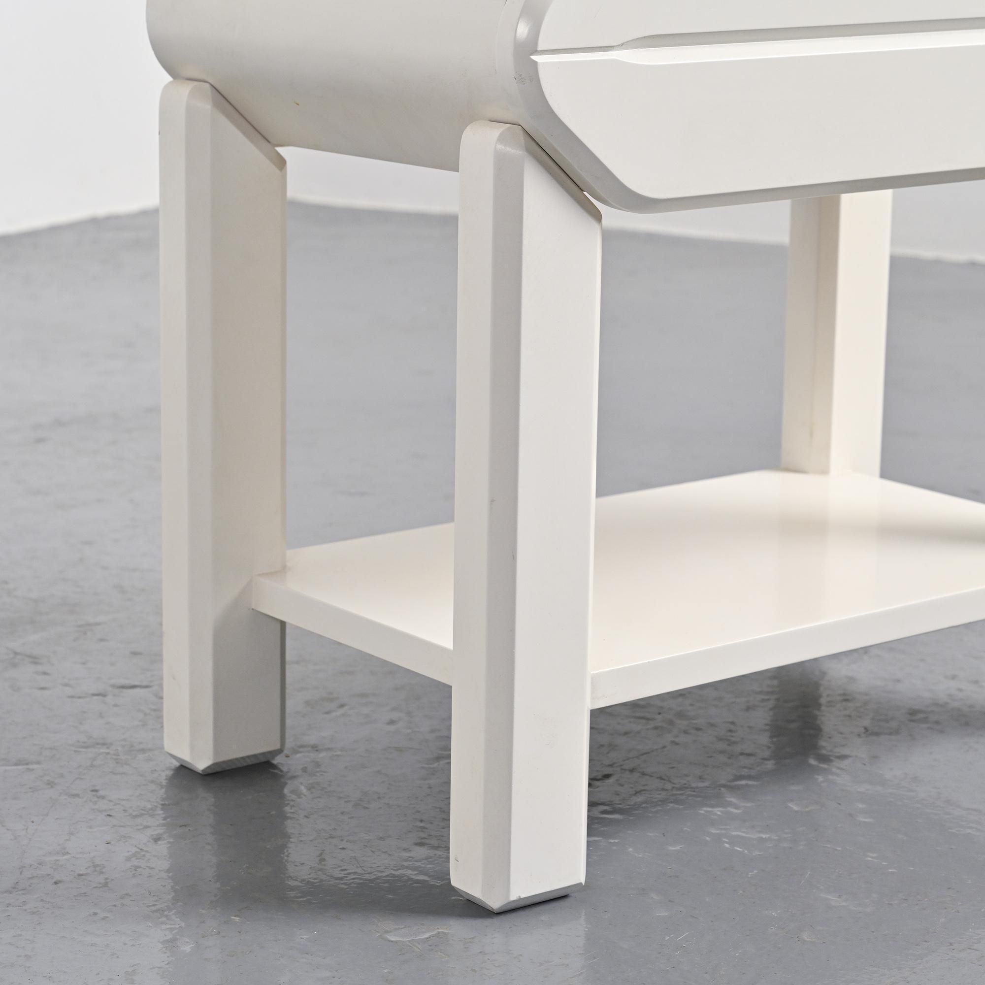 Pair of pine bedside tables by Maison Regain, circa 1970.