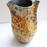 Vintage ceramic pitcher vase from the 70s