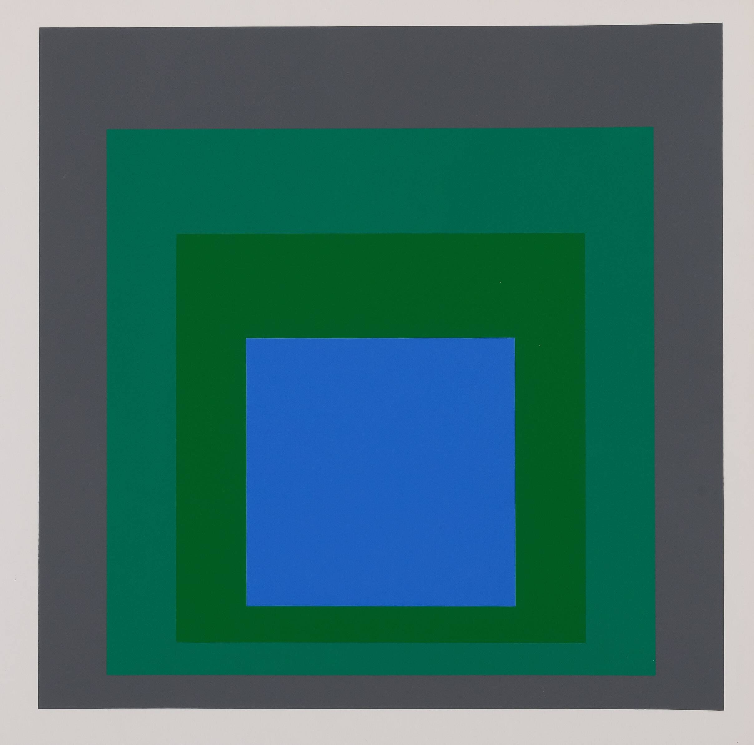 Josef ALBERS: Homage to the Square, Blue Look - Colour Screen Print