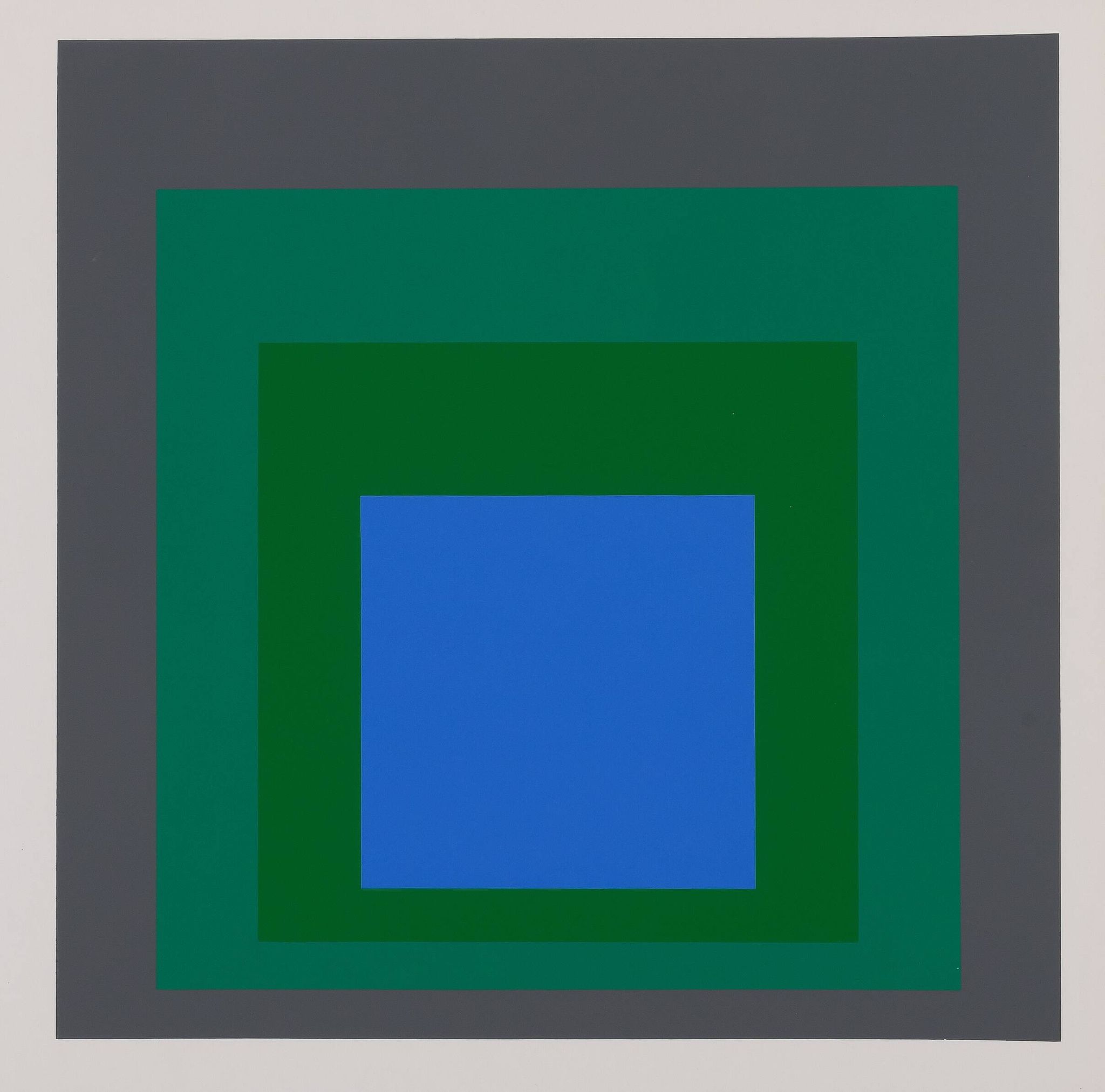 Josef ALBERS: Homage to the Square, Blue Look - Colour Screen Print