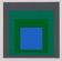 Josef ALBERS: Homage to the Square, Blue Look - Colour Screen Print
