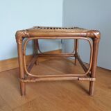 Wicker rattan end table
