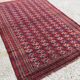 Antique traditional turkoman rug oriental hand made rug 184x124cm