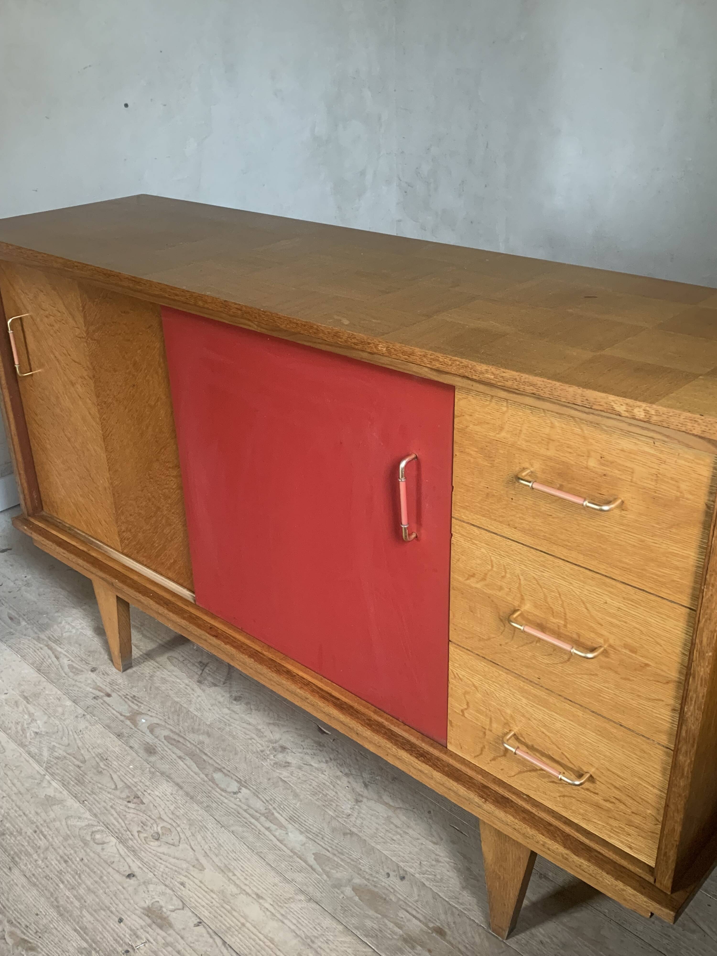 Vintage oak sideboard