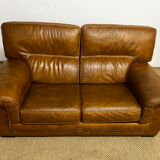 2-seater leather sofa