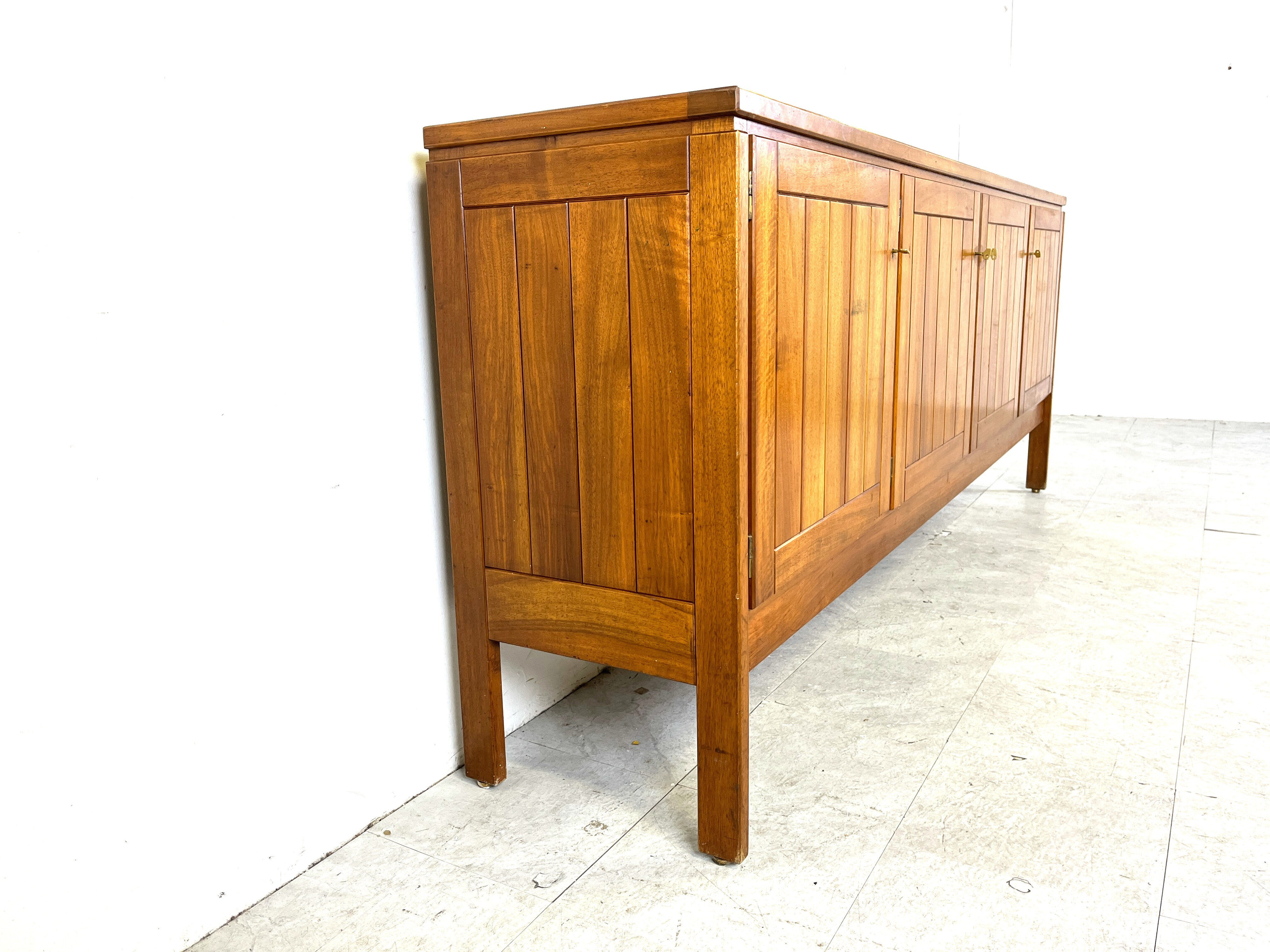 Vintage oak sideboard by Van Den Berghe Pauvers, 1970s