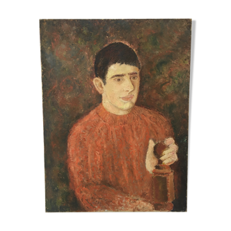 Painting, young boy